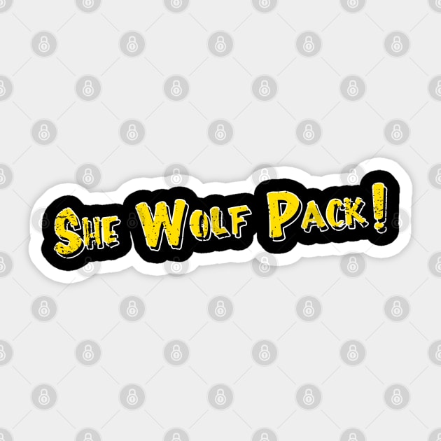 She Wolf Pack! Sticker by nickbeta